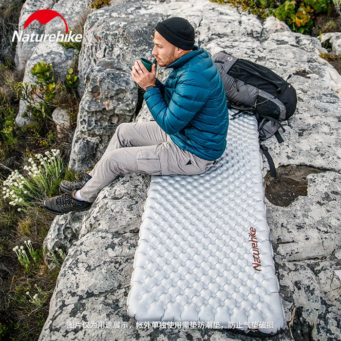 Naturehike R5.8 Inflatable Mattress – Ultralight Thermal Insulation Sleeping Pad for Outdoor Camping & Hiking