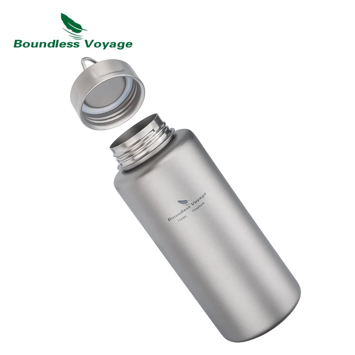 Boundless Voyage 700ml Titanium Sports Bottle – Lightweight, Durable & Wide-Mouth Design