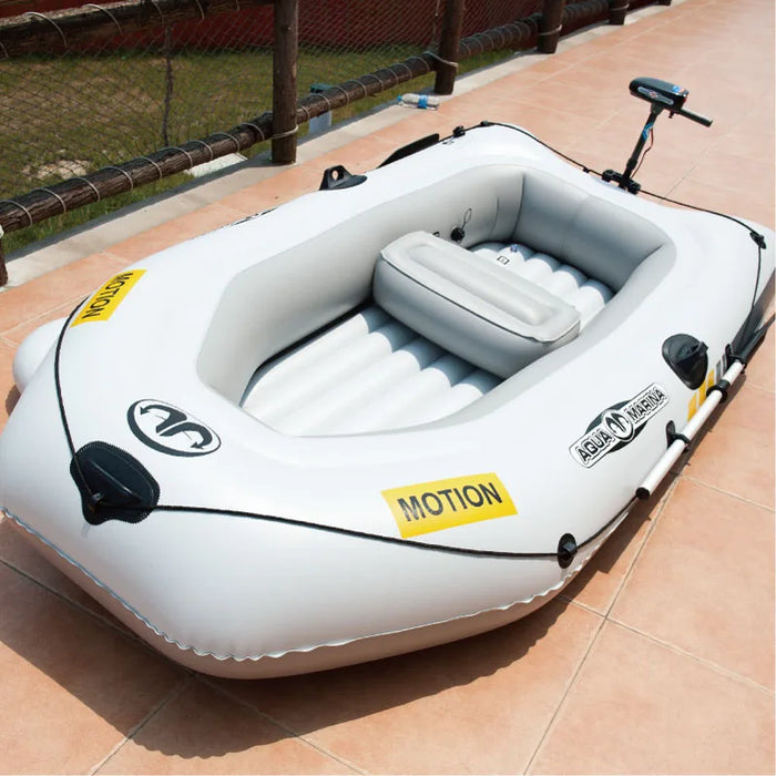 Aqua Marina MOTION Inflatable Fishing Boat | 2-Person PVC Dinghy with Paddle & Motor Mount Option