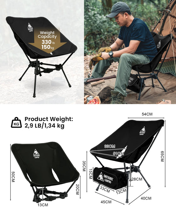 OneTigris Tigerblade Camping Chair – Foldable & Compact Outdoor Chair for Hiking & Backpacking