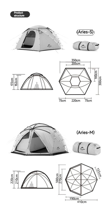 Naturehike Geodesic Dome Tent – 4-Season Waterproof Tent for 5-8 Persons