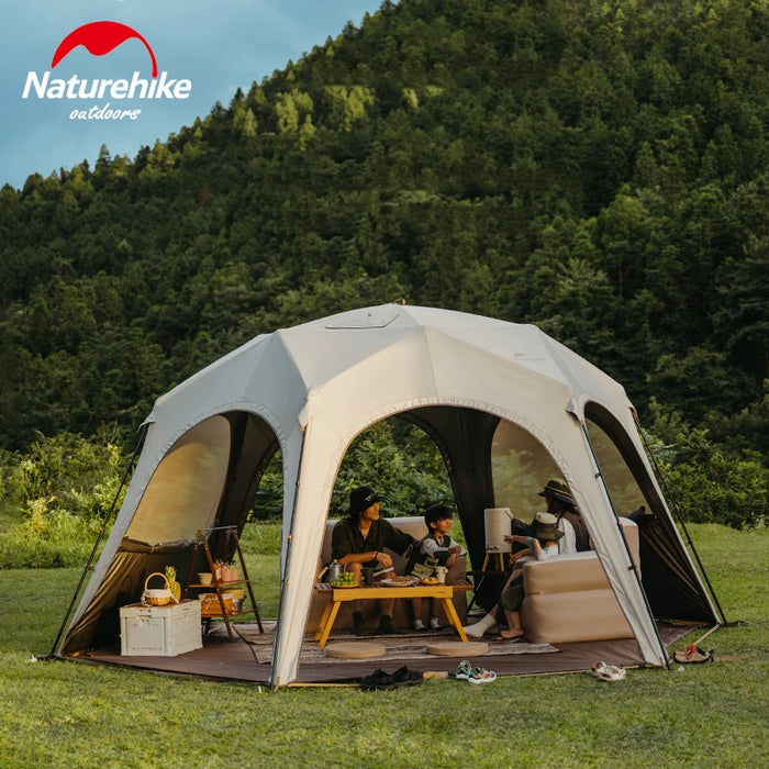 Naturehike Hexagonal Awning Tent – Quick-Opening Sunshade Canopy for Outdoor Camping & Travel