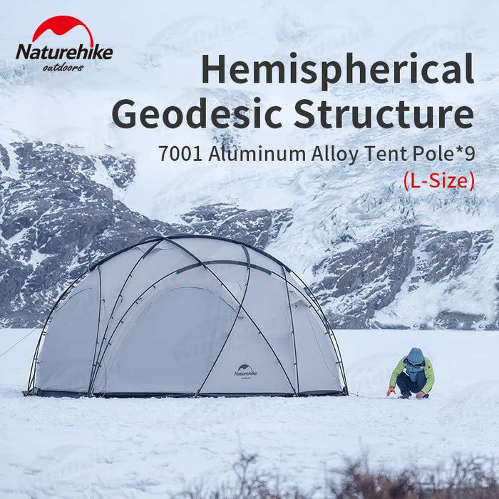 Naturehike Geodesic Dome Tent – 4-Season Waterproof Tent for 5-8 Persons