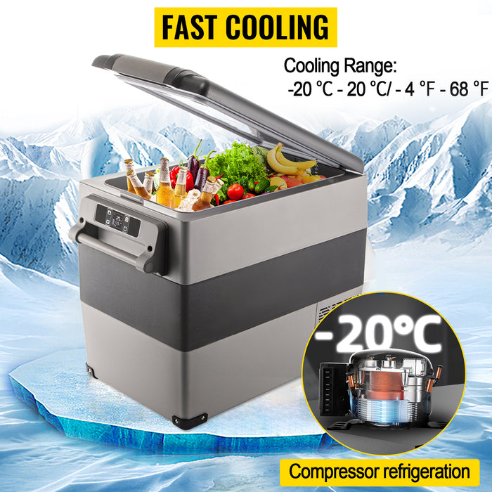 VEVOR Portable Car Refrigerator – 20L to 55L Mini Fridge Freezer for Camping & Travel